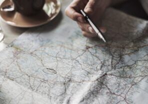 Map Location Direction Location Remote Relax Concept